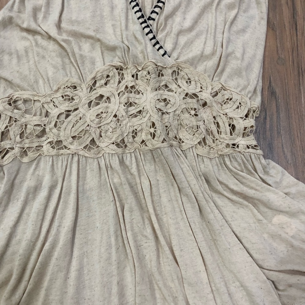 NWT Free People beige/brown blouse - Picture 3 of 6